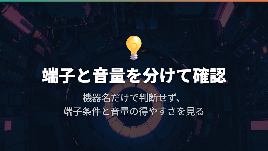 スマホ・PCの端子とアンプの必要性を分けて考える
